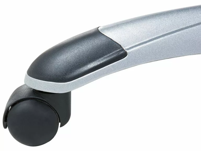 Beliani Silla De Oficina Reclinable De Poliéster Amarillo/negro/plateado ICHAIR - Imagen 6