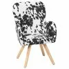 Beliani Sillón Blanco/negro BJARN -Sillas Ventas undef src sa picid 546173 type whitesh image