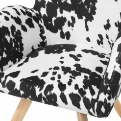 Beliani Sillón Blanco/negro BJARN -Sillas Ventas undef src sa picid 546223 type whitesh image scaled