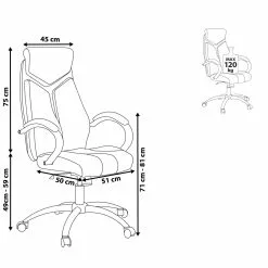 Beliani Silla De Oficina Reclinable De Poliéster Beige Claro/negro/plateado FORMULA 1 -Sillas Ventas undef src sa picid 673479 type whitesh image scaled
