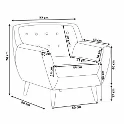 Beliani Sillón De Poliéster Gris/madera Clara MOTALA 21 Beliani Sillón De Poliéster Gris/madera Clara MOTALA -Sillas Ventas undef src sa picid 674570 type whitesh image scaled