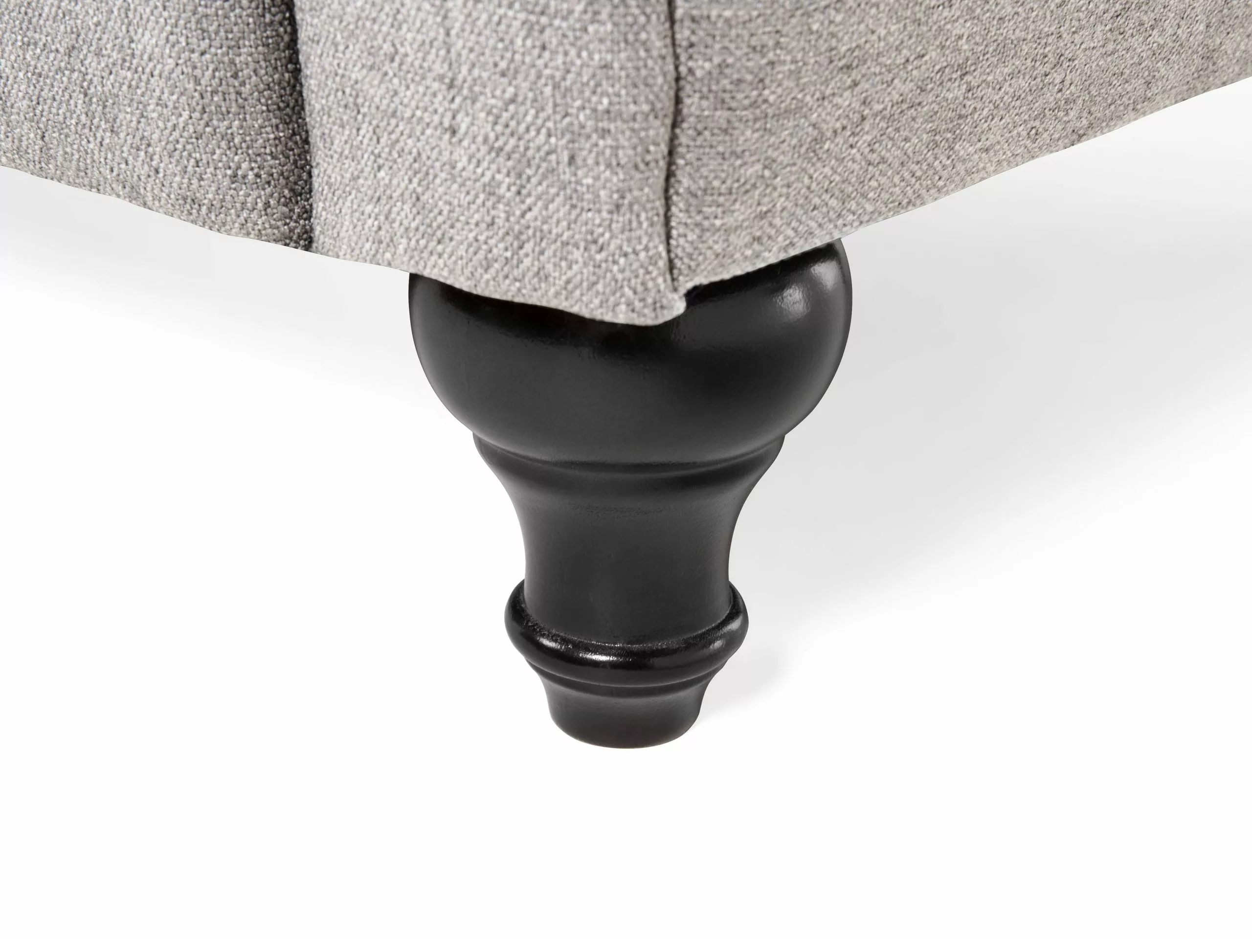 Beliani Sillón Tapizado Color Gris Claro CHESTERFIELD - Imagen 10