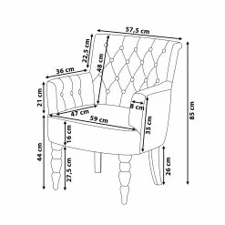 Beliani Sillón Tapizado Gris Claro ALESUND 16 Beliani Sillón Tapizado Gris Claro ALESUND -Sillas Ventas undef src sa picid 677098 type whitesh image scaled