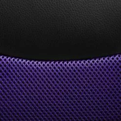 Beliani Silla De Oficina Reclinable De Piel Sintética Negro/violeta FIGHTER -Sillas Ventas undef src sa picid 677329 type whitesh image scaled