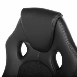 Beliani Silla De Oficina Reclinable De Piel Sintética Negro/gris Oscuro FIGHTER -Sillas Ventas undef src sa picid 677419 type whitesh image scaled