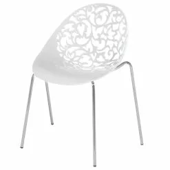 Beliani Conjunto De 4 Sillas De Comedor Blancas MUMFORD -Sillas Ventas undef src sa picid 679328 type whitesh image scaled