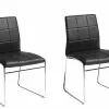 Beliani Conjunto De 2 Sillas De Comedor De Piel Sintética Negro/plateado KIRON 1 Beliani Conjunto De 2 Sillas De Comedor De Piel Sintética Negro/plateado KIRON -Sillas Ventas undef src sa picid 682112 type whitesh image