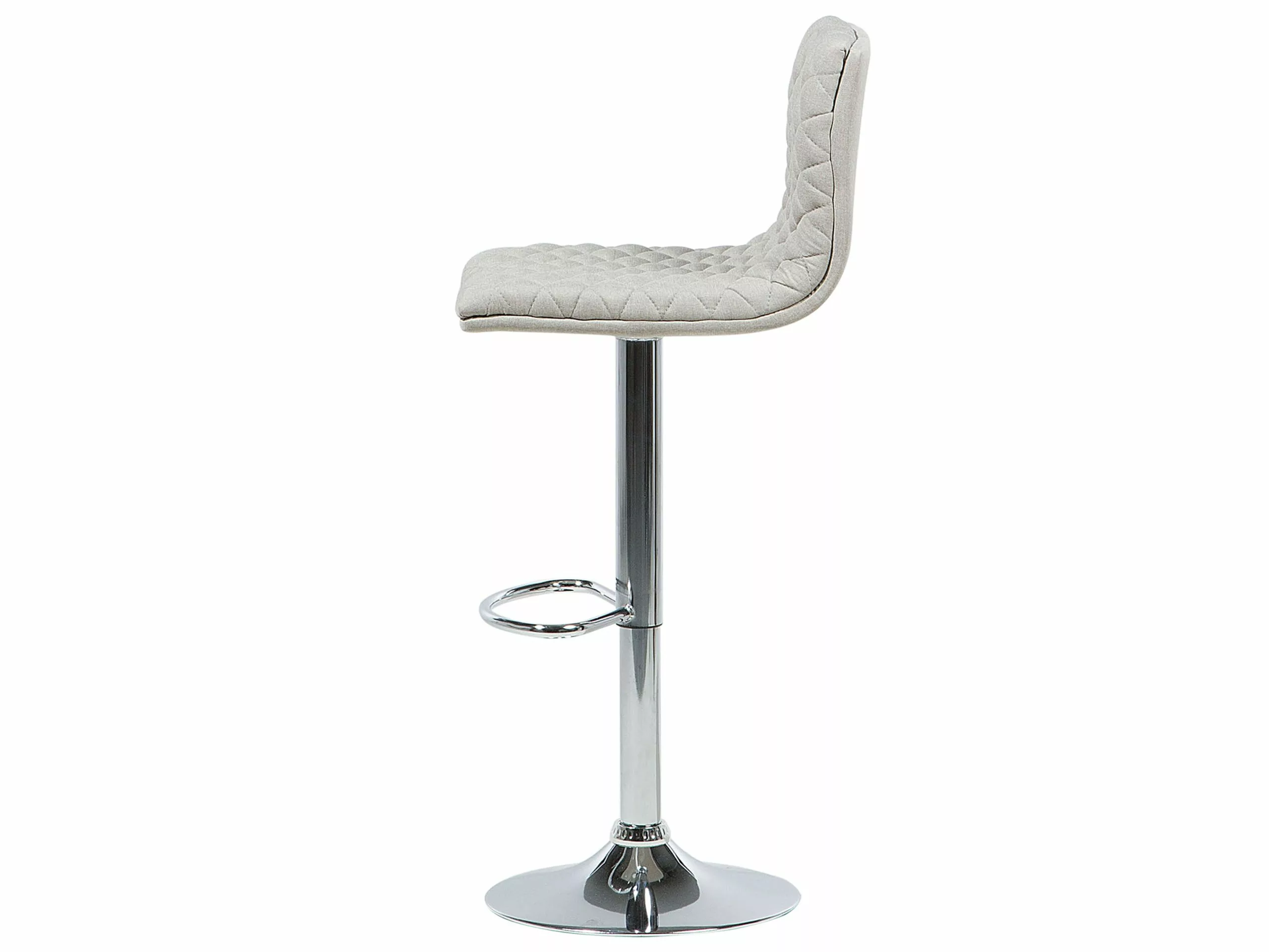 Beliani Conjunto De 2 Taburetes De Bar Beige ORLANDO - Imagen 5