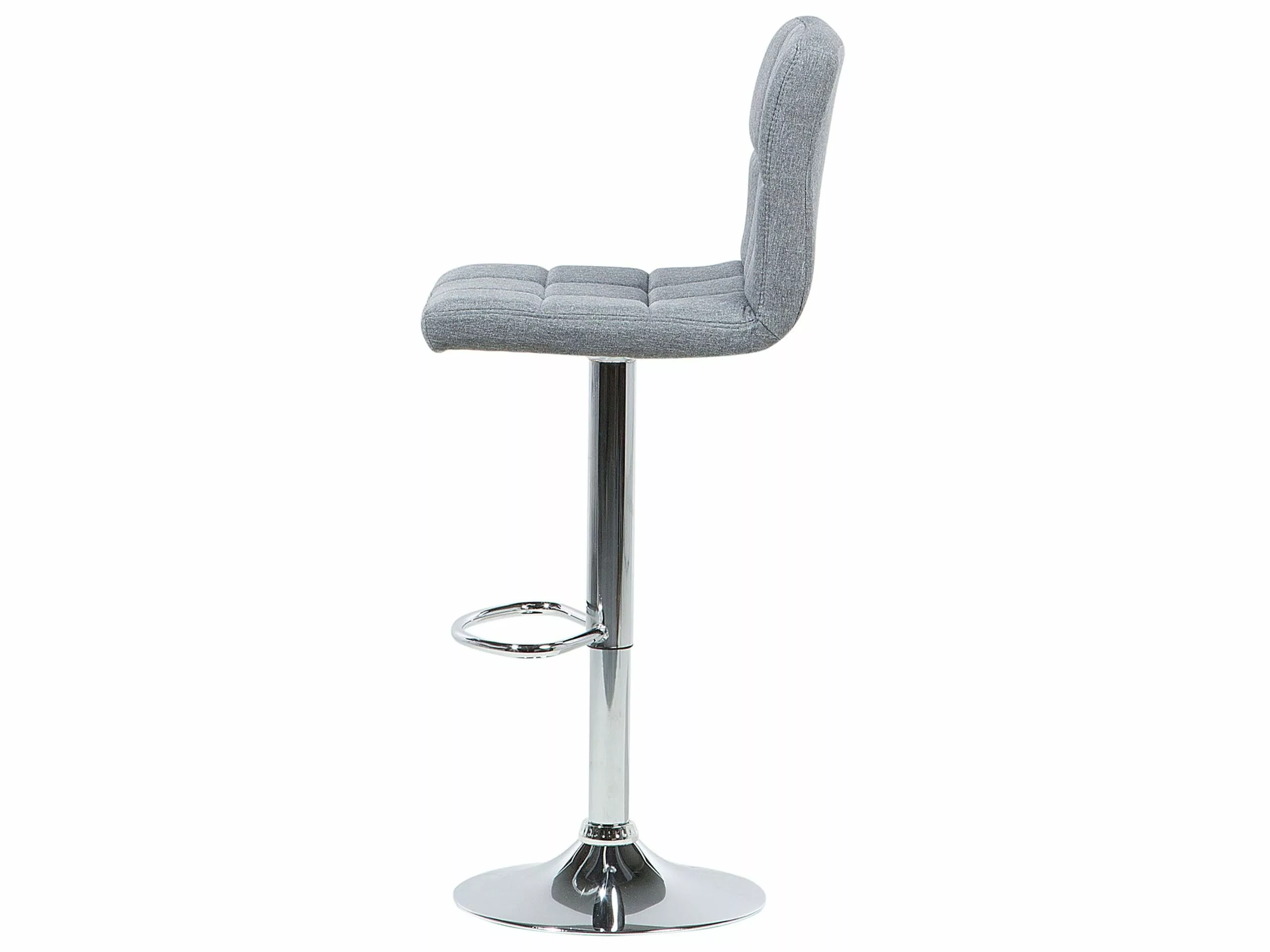 Beliani Conjunto De 2 Taburetes De Bar Altura Ajustable Gris MARION 7 Beliani Conjunto De 2 Taburetes De Bar Altura Ajustable Gris MARION - Imagen 5