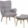 Beliani Sillón Tapizado Con Reposapiés Gris Claro VEJLE 2 Beliani Sillón Tapizado Con Reposapiés Gris Claro VEJLE -Sillas Ventas undef src sa picid 689796 type whitesh image