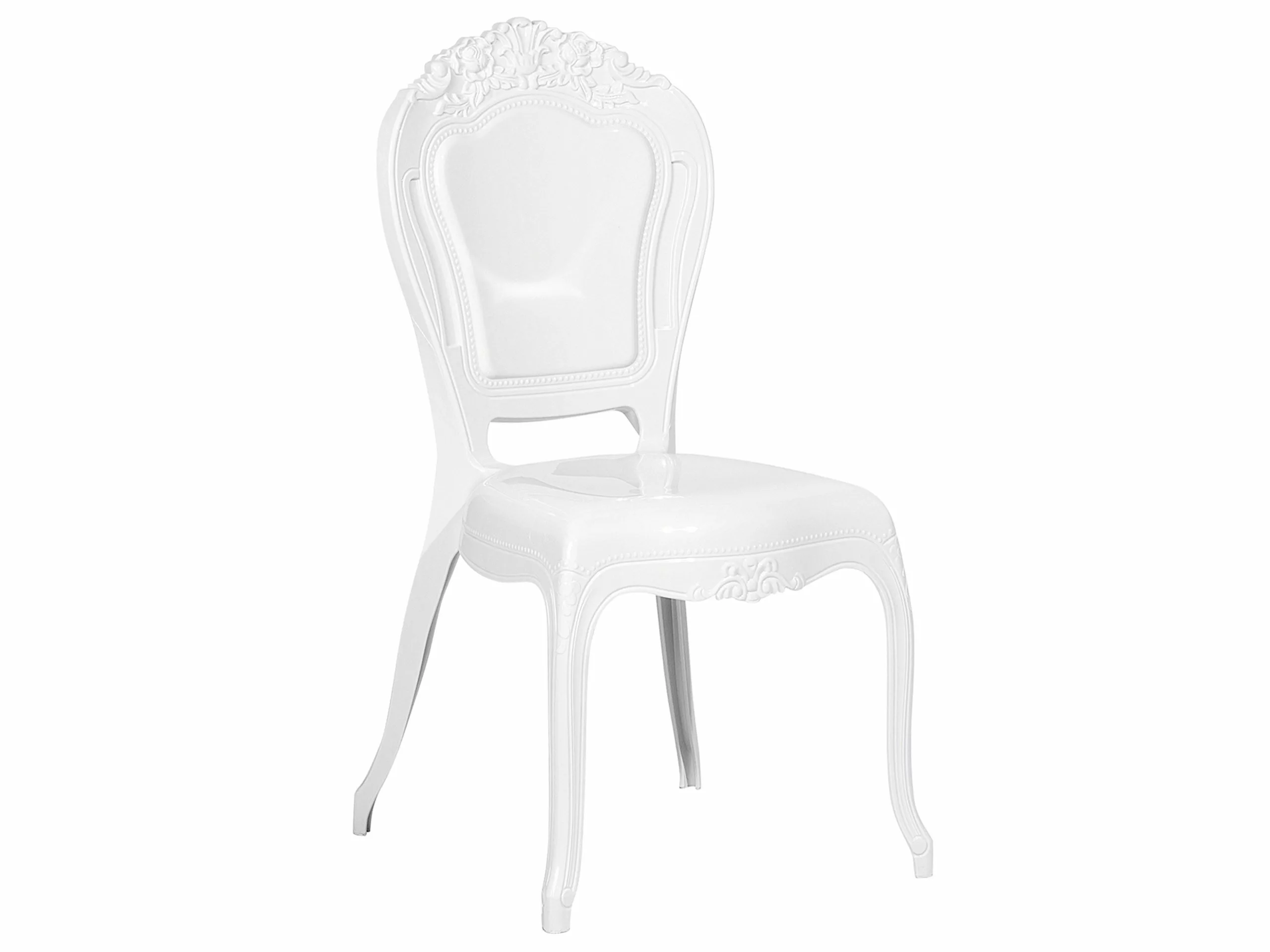 Beliani Conjunto De 2 Sillas De Comedor Blancas VERMONT - Imagen 3