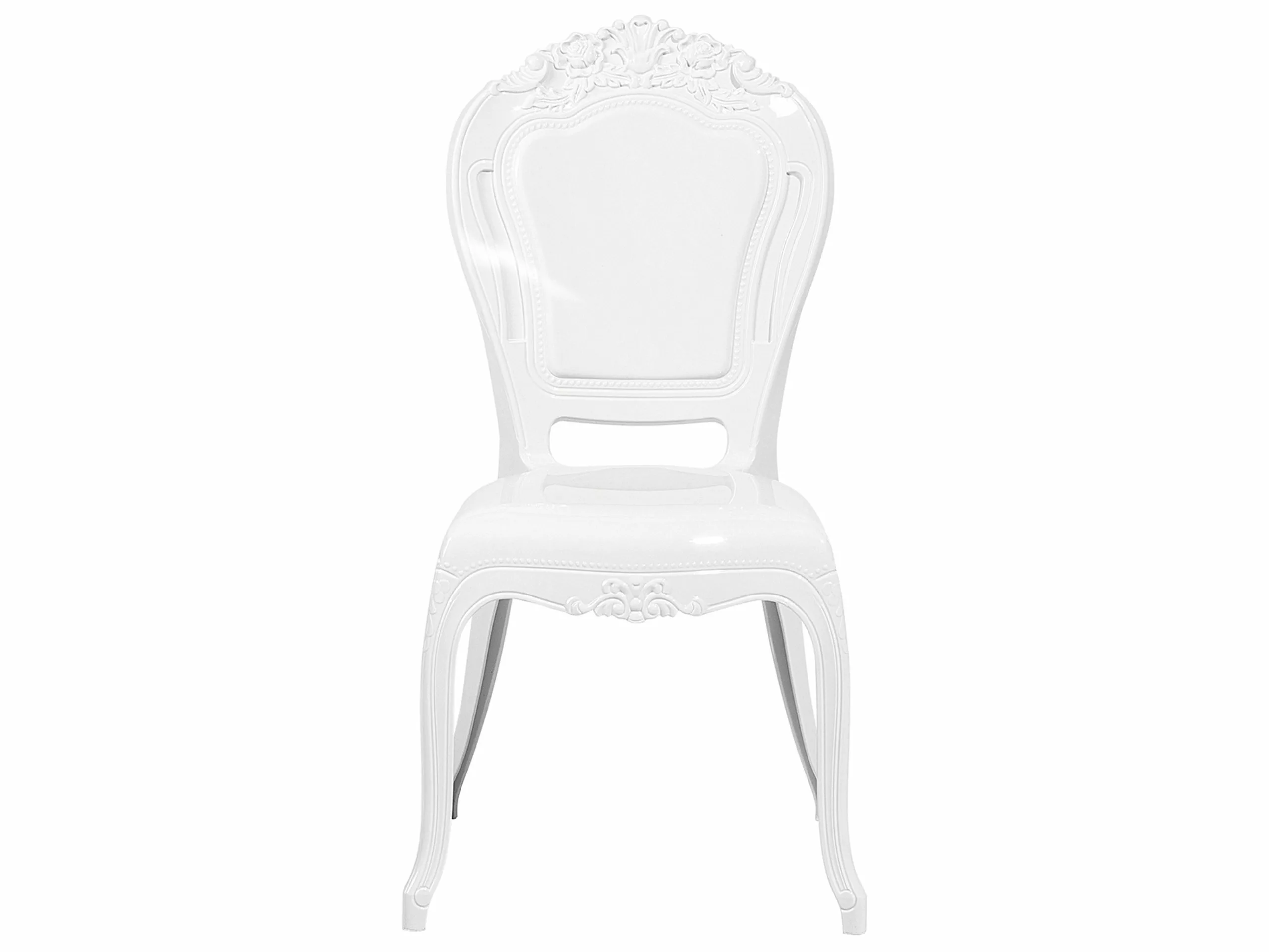 Beliani Conjunto De 2 Sillas De Comedor Blancas VERMONT - Imagen 5