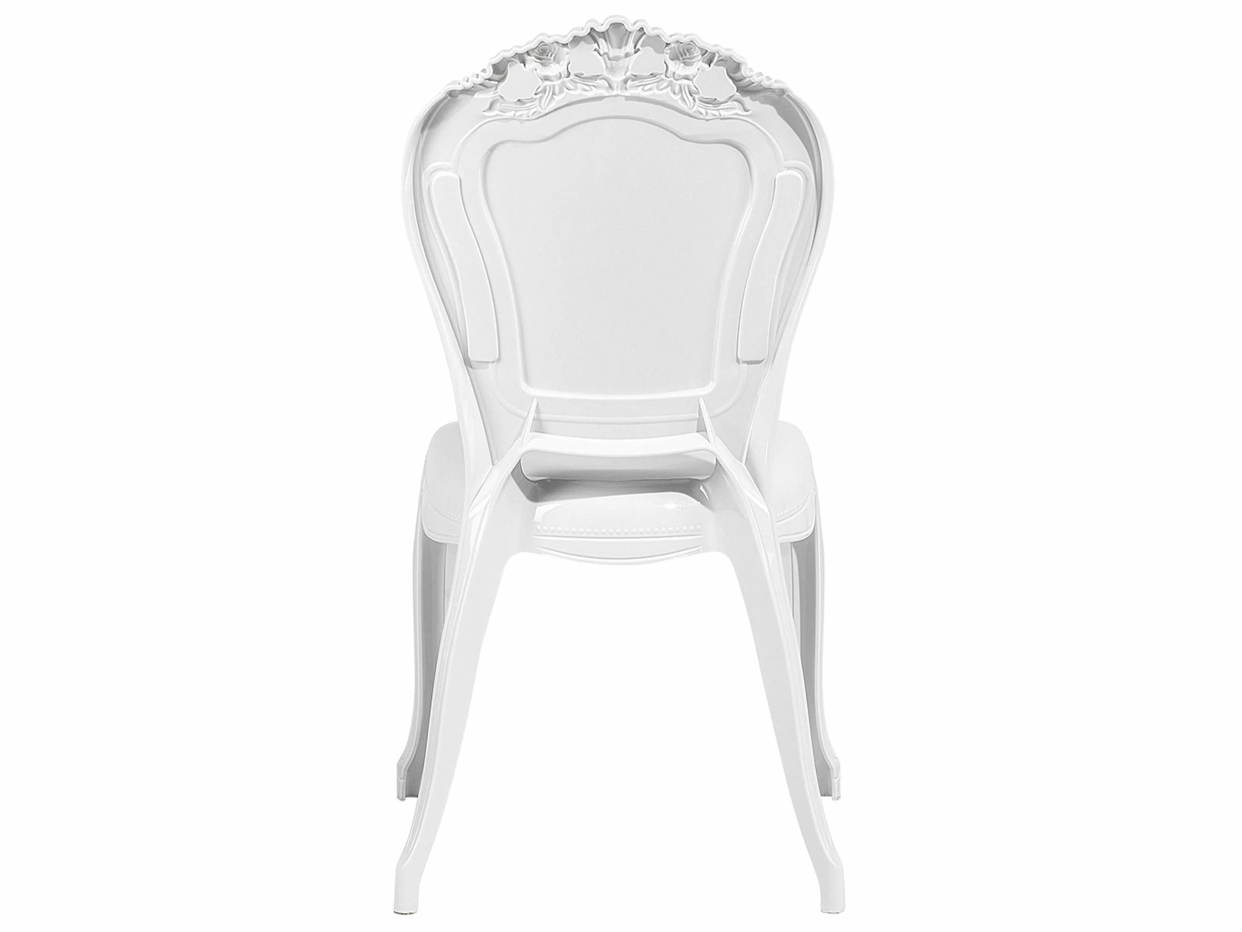 Beliani Conjunto De 2 Sillas De Comedor Blancas VERMONT - Imagen 6