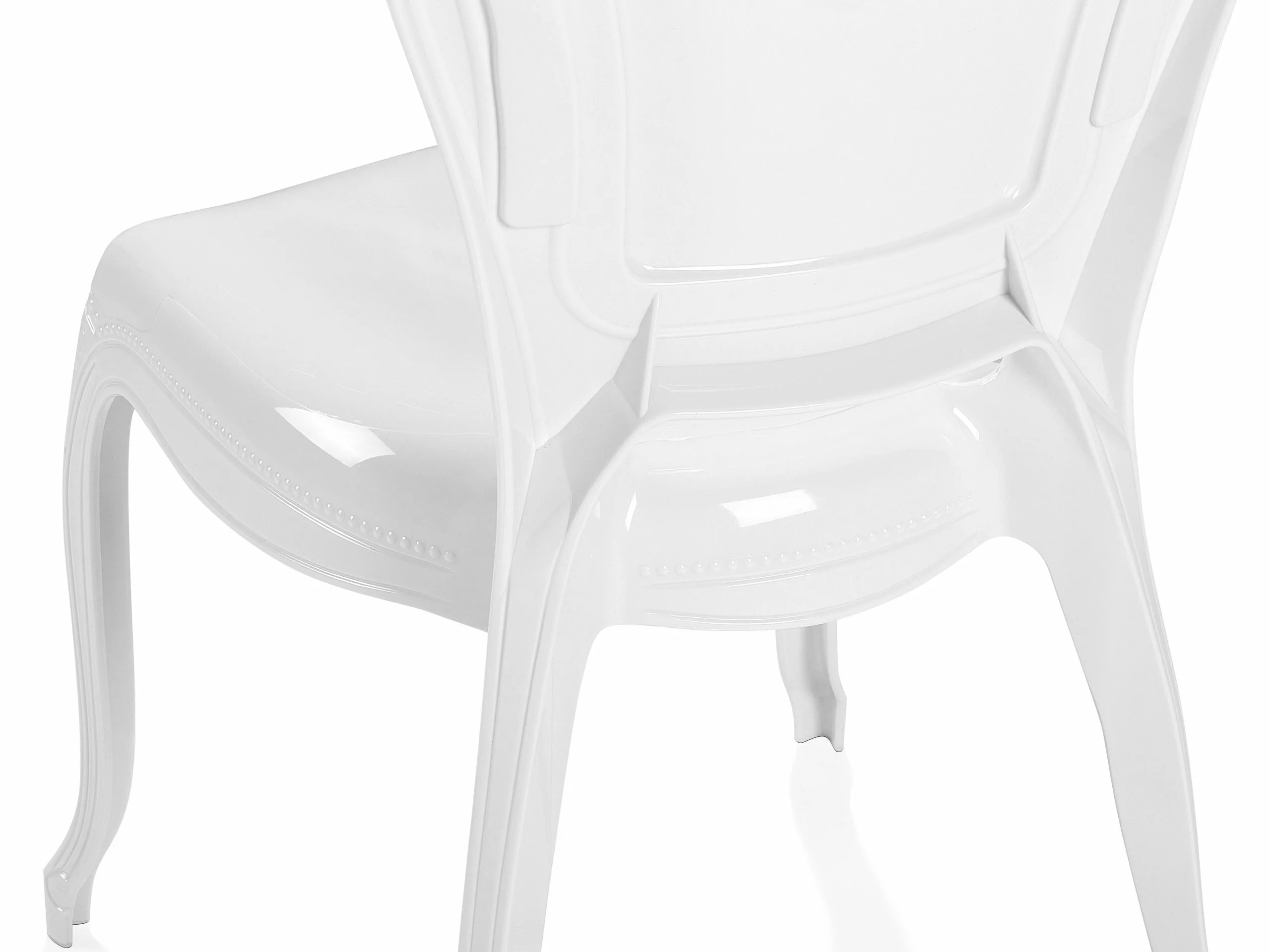 Beliani Conjunto De 2 Sillas De Comedor Blancas VERMONT - Imagen 9