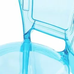 Beliani Conjunto De 2 Sillas De Comedor Azul Claro/transparente VERMONT -Sillas Ventas undef src sa picid 691852 type whitesh image scaled