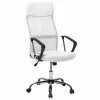 Beliani Silla De Oficina Reclinable De Malla Blanco/negro/plateado DESIGN -Sillas Ventas undef src sa picid 692346 type whitesh image