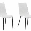 Beliani Conjunto De 2 Sillas De Comedor De Piel Sintética Blanco Crema/negro MONTANA -Sillas Ventas undef src sa picid 692848 type whitesh image