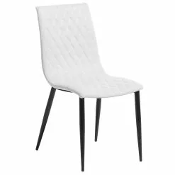Beliani Conjunto De 2 Sillas De Comedor De Piel Sintética Blanco Crema/negro MONTANA -Sillas Ventas undef src sa picid 692849 type whitesh image scaled