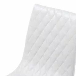 Beliani Conjunto De 2 Sillas De Comedor De Piel Sintética Blanco Crema/negro MONTANA -Sillas Ventas undef src sa picid 692857 type whitesh image scaled