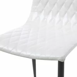 Beliani Conjunto De 2 Sillas De Comedor De Piel Sintética Blanco Crema/negro MONTANA -Sillas Ventas undef src sa picid 692858 type whitesh image scaled