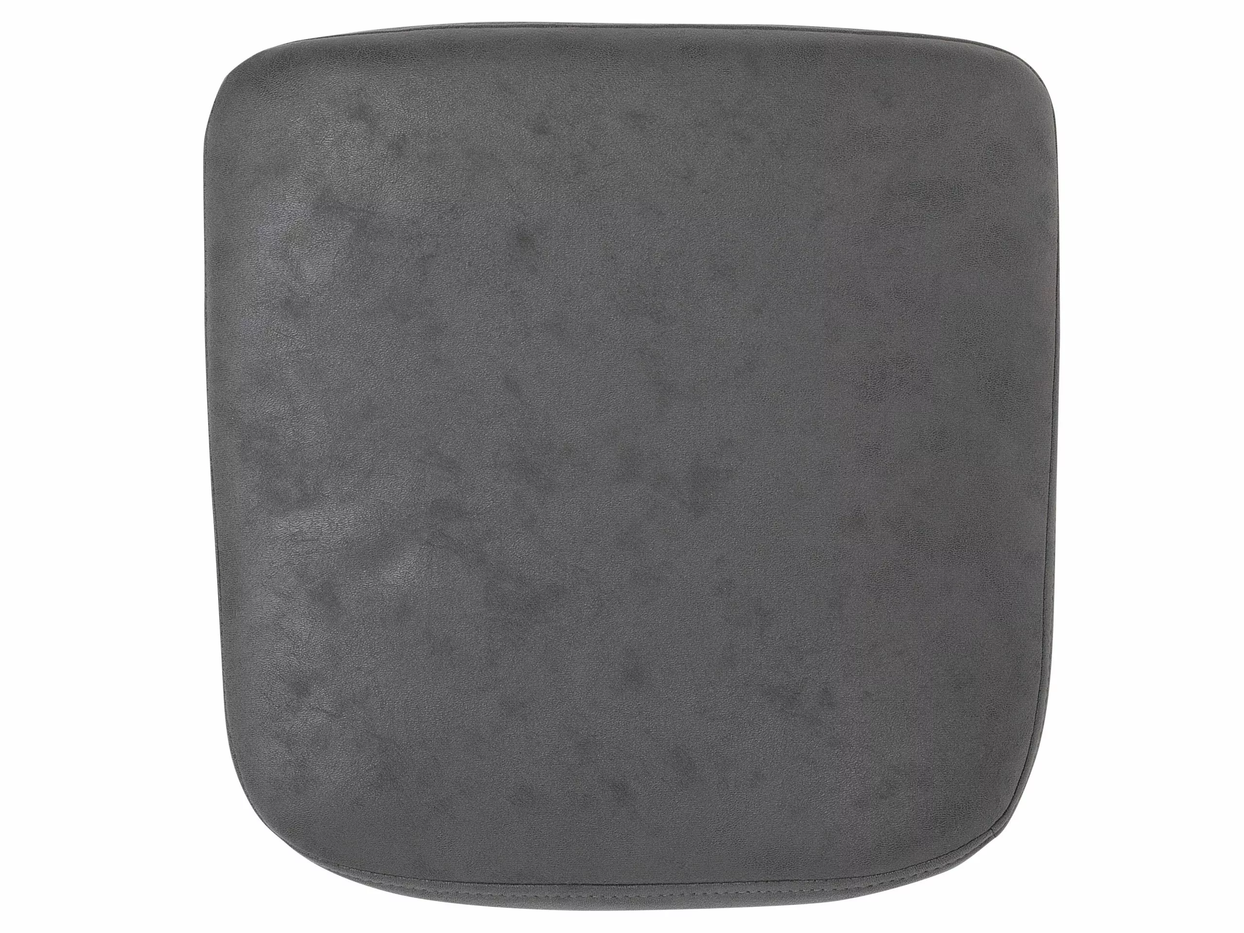 Beliani Silla De Comedor De Piel Sintética Gris/madera Clara YORKVILLE - Imagen 8