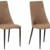 Beliani Conjunto De 2 Sillas De Comedor De Piel Sintética Marrón Dorado/negro CLAYTON -Sillas Ventas undef src sa picid 693340 type whitesh image
