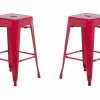 Beliani Conjunto De 2 Taburetes De Metal Rojo 60 Cm CABRILLO -Sillas Ventas undef src sa picid 694253 type whitesh image
