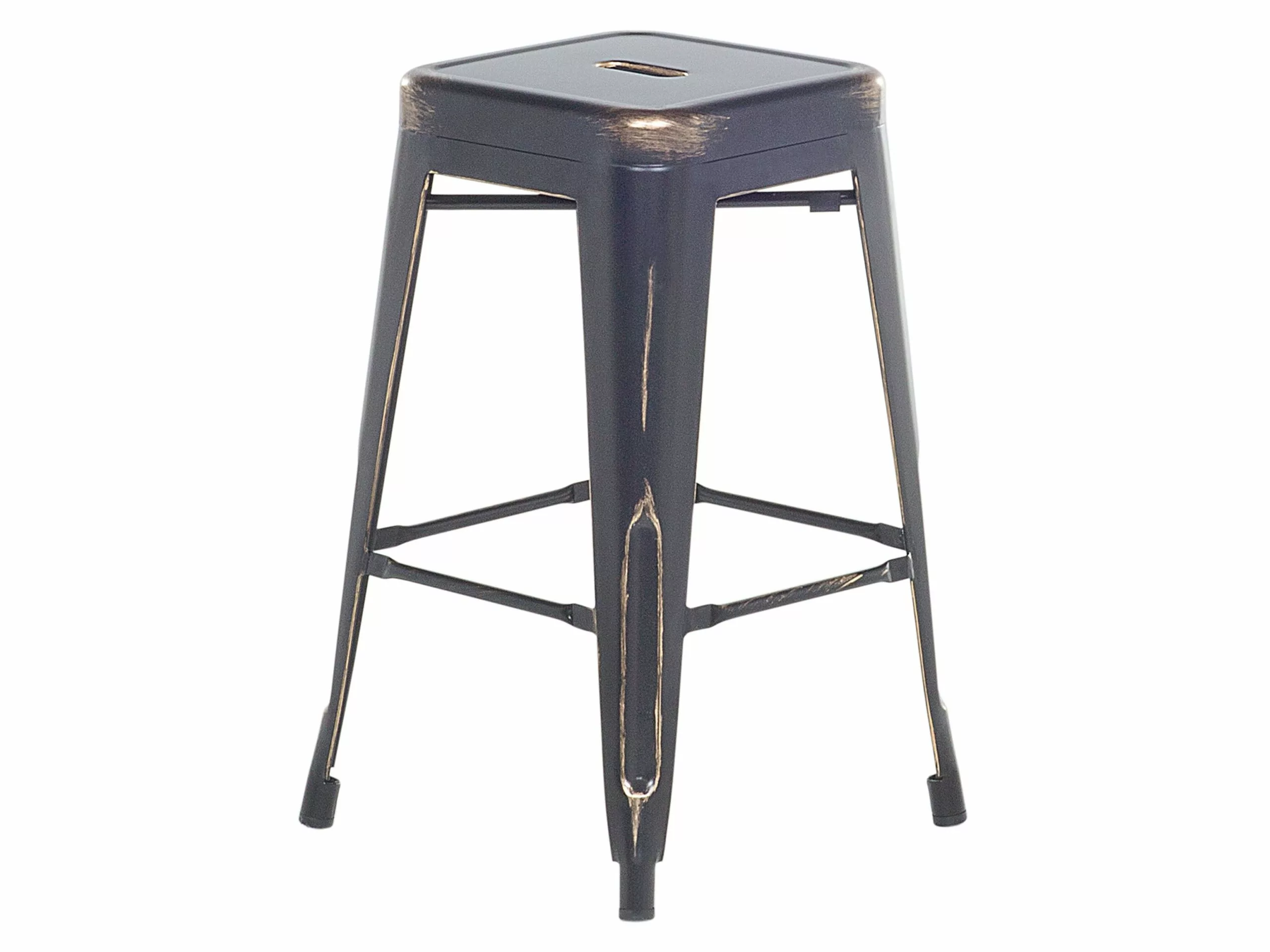 Beliani Conjunto De 2 Taburetes De Metal Negro/dorado 60 Cm CABRILLO 5 Beliani Conjunto De 2 Taburetes De Metal Negro/dorado 60 Cm CABRILLO - Imagen 3