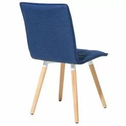 Beliani Conjunto De 2 Sillas De Comedor De Poliéster Azul Marino/madera Clara BROOKLYN -Sillas Ventas undef src sa picid 696410 type whitesh image scaled