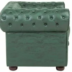 Beliani Sillón De Piel Sintética Verde CHESTERFIELD -Sillas Ventas undef src sa picid 696546 type whitesh image scaled