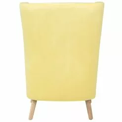 Beliani Sillón De Terciopelo Amarillo ONEIDA -Sillas Ventas undef src sa picid 698262 type whitesh image scaled