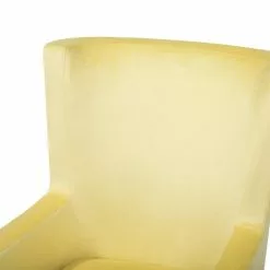 Beliani Sillón De Terciopelo Amarillo ONEIDA -Sillas Ventas undef src sa picid 698265 type whitesh image scaled
