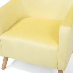 Beliani Sillón De Terciopelo Amarillo ONEIDA -Sillas Ventas undef src sa picid 698266 type whitesh image scaled