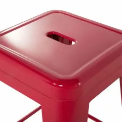 Beliani Conjunto De 2 Taburetes De Metal Rojo Oscuro 76 Cm CABRILLO -Sillas Ventas undef src sa picid 698481 type whitesh image scaled