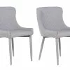 Beliani Conjunto De 2 Sillas De Comedor De Poliéster Gris Claro SOLANO -Sillas Ventas undef src sa picid 700556 type whitesh image