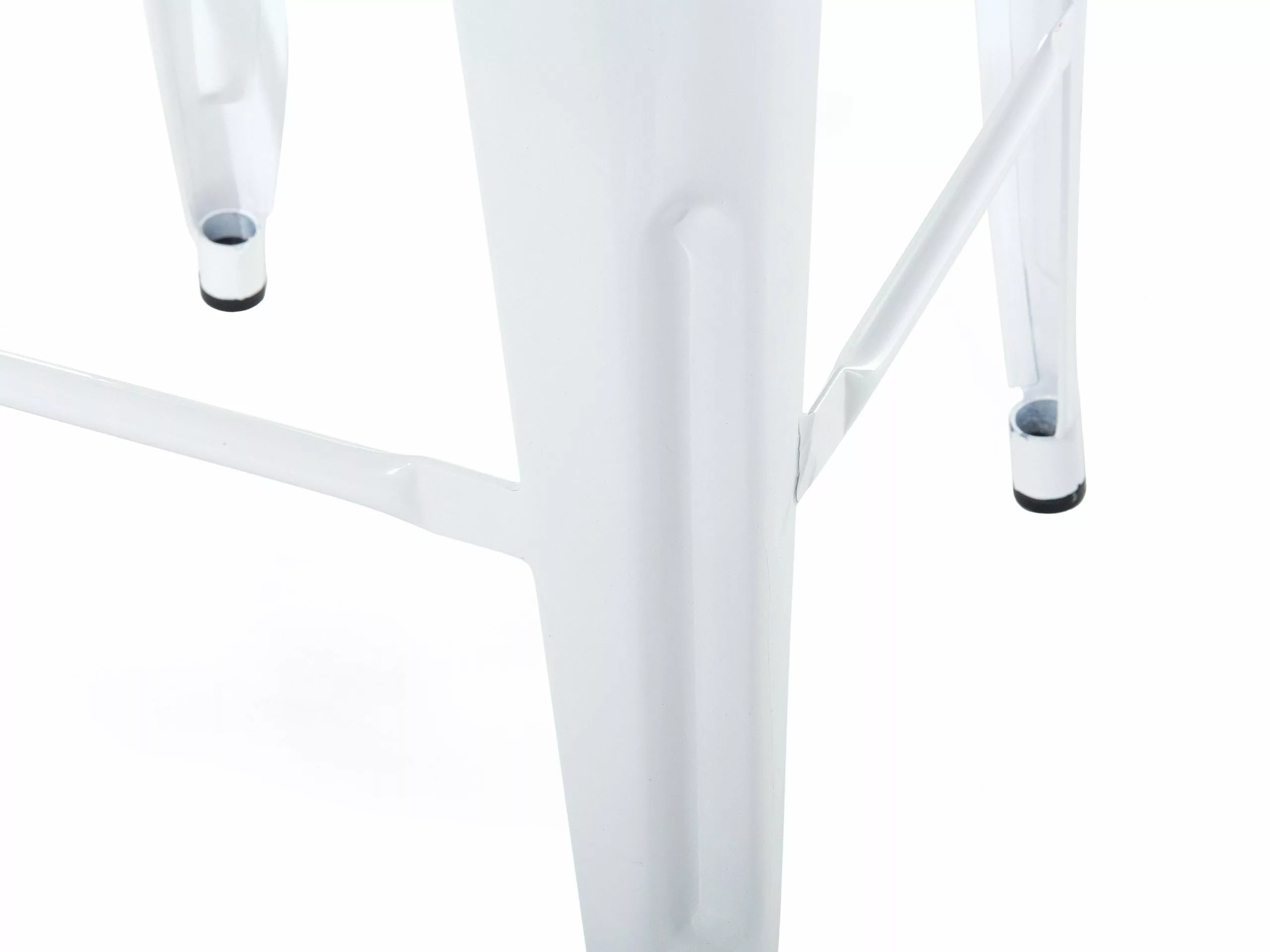 Beliani Conjunto De 2 Taburetes De Metal Blanco 76 Cm CABRILLO - Imagen 8