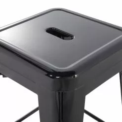 Beliani Conjunto De 2 Taburetes De Metal Negro 76 Cm CABRILLO -Sillas Ventas undef src sa picid 701235 type whitesh image scaled