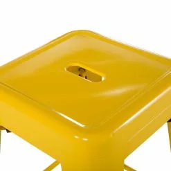 Beliani Conjunto De 2 Taburetes De Metal Amarillo 76 Cm CABRILLO -Sillas Ventas undef src sa picid 701248 type whitesh image scaled
