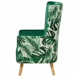 Beliani Sillón De Terciopelo Verde ONEIDA -Sillas Ventas undef src sa picid 702180 type whitesh image scaled