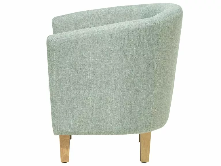 Beliani Sillón Verde Con Reposapiés HOLDEN - Imagen 5