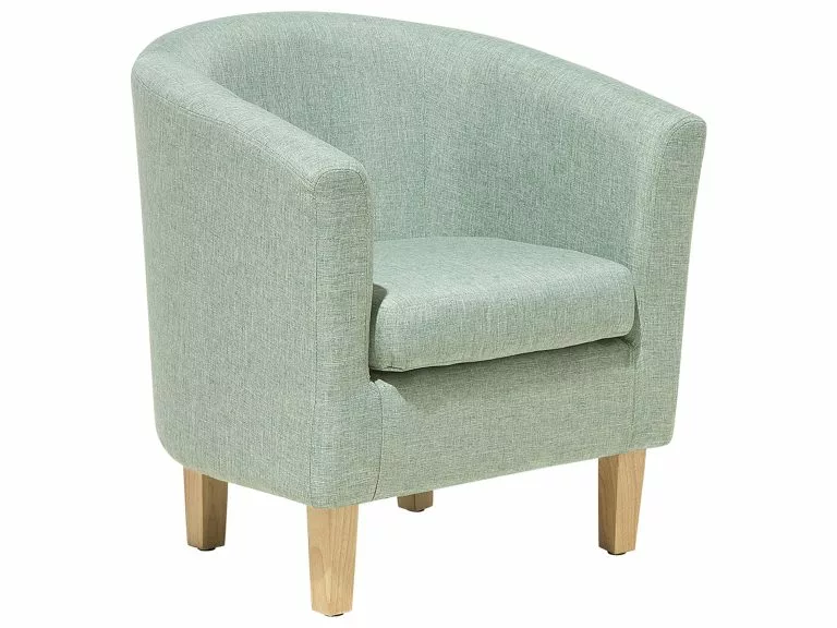 Beliani Sillón Verde Con Reposapiés HOLDEN - Imagen 3