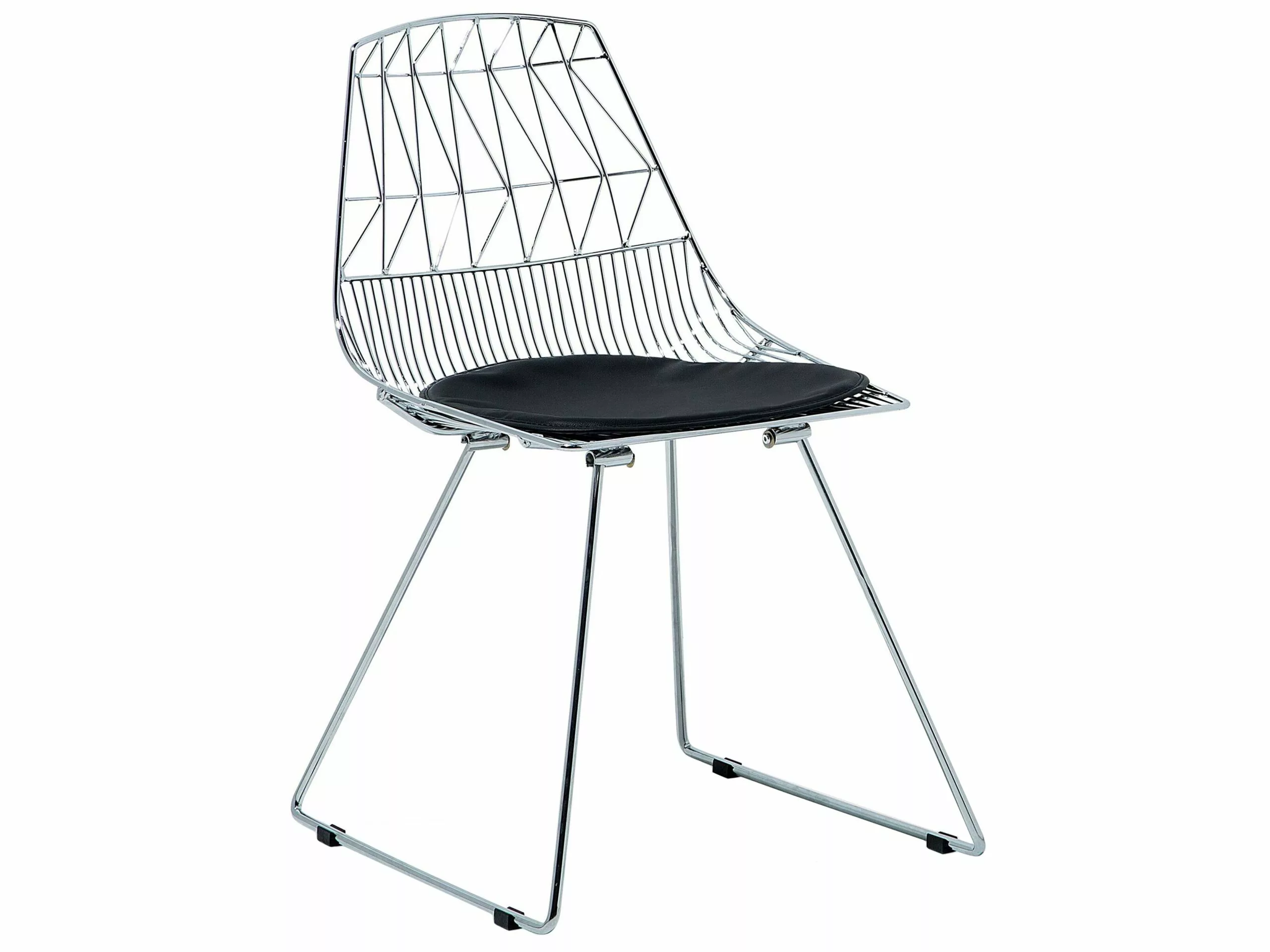 Beliani Conjunto De 2 Sillas De Comedor De Metal Plateado HARLAN 8 Beliani Conjunto De 2 Sillas De Comedor De Metal Plateado HARLAN - Imagen 6