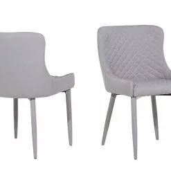 Beliani Conjunto De 2 Sillas De Comedor De Poliéster Gris Claro SOLANO 15 Beliani Conjunto De 2 Sillas De Comedor De Poliéster Gris Claro SOLANO -Sillas Ventas undef src sa picid 703698 type whitesh image scaled