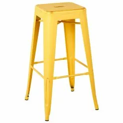 Beliani Conjunto De 2 Taburetes De Bar Amarillo/dorado 76 Cm CABRILLO -Sillas Ventas undef src sa picid 705324 type whitesh image scaled