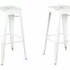 Beliani Conjunto De 2 Taburetes De Metal Blanco/dorado 76 Cm CABRILLO -Sillas Ventas undef src sa picid 705331 type whitesh image