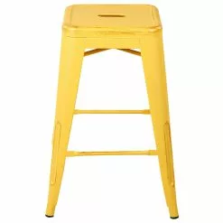 Beliani Conjunto De 2 Taburetes De Metal Amarillo/dorado 60 Cm CABRILLO -Sillas Ventas undef src sa picid 705357 type whitesh image scaled