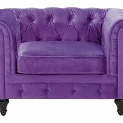 Beliani Sillón De Terciopelo Violeta/madera Oscura CHESTERFIELD 15 Beliani Sillón De Terciopelo Violeta/madera Oscura CHESTERFIELD -Sillas Ventas undef src sa picid 705686 type whitesh image scaled