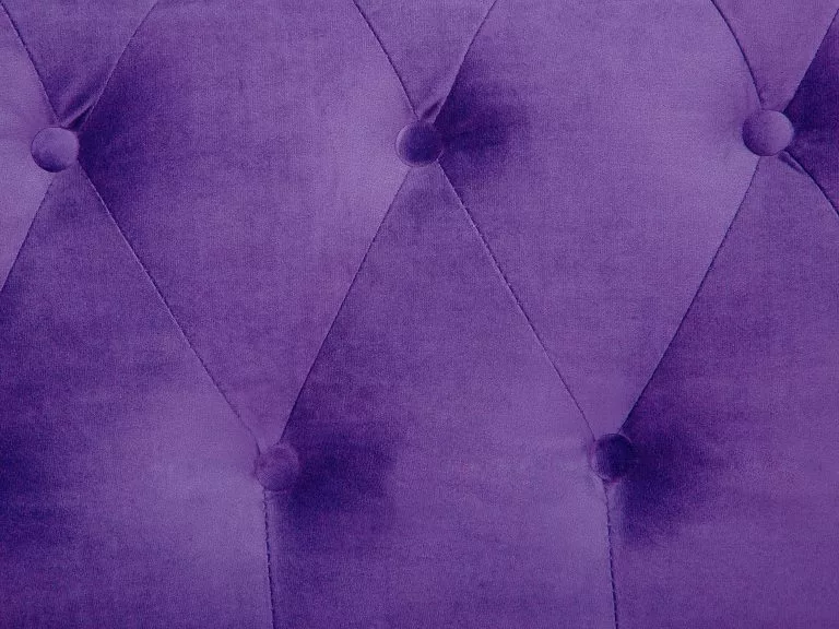 Beliani Sillón De Terciopelo Violeta/madera Oscura CHESTERFIELD 8 Beliani Sillón De Terciopelo Violeta/madera Oscura CHESTERFIELD - Imagen 6