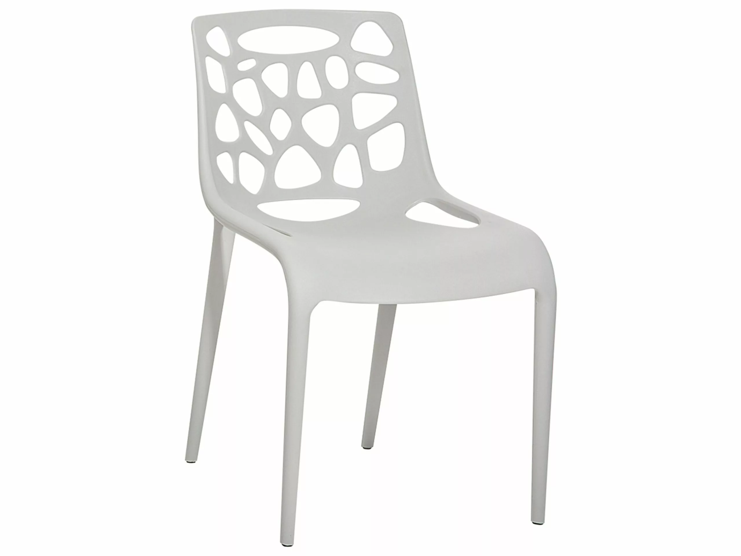 Beliani Silla De Comedor Gris Claro MORGAN 3 Beliani Silla De Comedor Gris Claro MORGAN