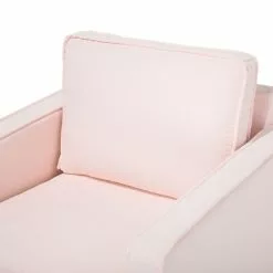 Beliani Sillón De Poliéster Rosa/plateado VIND -Sillas Ventas undef src sa picid 707569 type whitesh image scaled